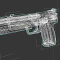 Modern Tactical Pistol With Black Grip And Metallic Body Design Features