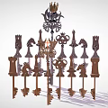 Modern Key 3d model