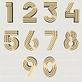 Pattern metal word company culture text copy number 3d model