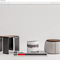 Stylish Modern Ottomans With Various Materials And Unique Designs For Home Decor
