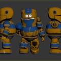 Modern Robot Figure Game Figure Minion 3d model