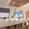 modern classroom 3d model