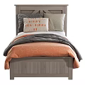 Nordic Single Bed 3d model
