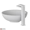 Modern Vessel Sink Designs In Black White Copper With Chrome Faucets