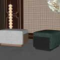New Chinese Stool Combination 3d model