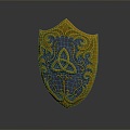 Medieval Shield Ancient Shield Shield Shield Defensive Weapon Ancient Shield Iron Shield Protective Shield Wooden Shield 3d model