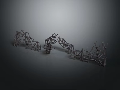 Detailed Organ And Hair Structure Model With Intricate Branch Like Design 3d model