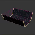 Black Metal Frame Equipment With Blue Padding Interior Container Design