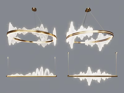 New Chinese Chandelier 3d model