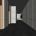 modern elevator hall lobby elevator hall 3d model