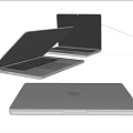 Modern Apple MacBook Laptops With Sleek Design And Colorful Display Screens
