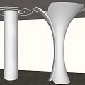Modern Column Special-Shaped Column Creative Package Column Cylindrical Decorative Column 3d model
