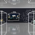 Science and Technology Exhibition Hall Mechanical Equipment Engine Robot 3d model