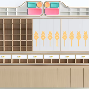 Children's Bookcase Storage Cabinet Children's Bookshelf Decorative Rack Decorative Cabinet 3d model