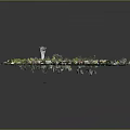 3D Model of Residential Community With Colorful Roof Houses Circular Park Lighthouse And Roads