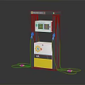 TotalEnergies Fuel Dispenser With Dual Nozzles Red Hoses And Digital