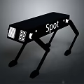 Spot Robot With Mechanical Legs Black Body And Sensor Design Features 3d model