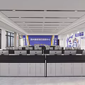 Professional Monitoring Room Command Center With Multiple Screens And Control Consoles