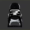 Ergonomic Laptop Cooling Stand With Black White Design Durable Material And Ventilation Holes
