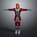 Game Movie Character Featuring Blonde Hair Red White Outfit Green Trim White Gloves And Boots