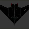 Stealth Fighter Jet With Dark Gray Body And Advanced Design 3d model