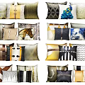 Modern pillow combination 3d model