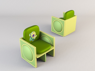 Modern Children's Chair Home Chair 3d model