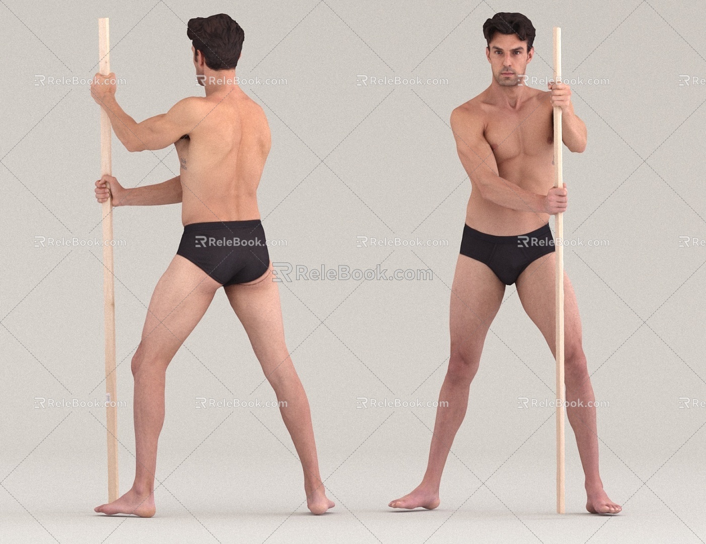 Men's Fitness Sports Body Shows Male Athletes 3d model