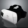 VR Headset With White Body And Black Strap For Immersive Virtual Reality Experience 3d model