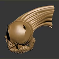 Golden Stylized Batman Figurine Featuring Bat Ears Muscular Torso And Flowing Cape