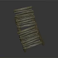 Handmade Rustic Wooden Tray With Sticks Bound By Rope For Daily Household Use