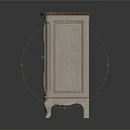 Vintage French Console Sideboard With White Painted Finish Marble Top Carved Details And Curved Legs