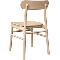 Modern Wooden Single Chair With Sleek Design And Comfortable Seat For Home