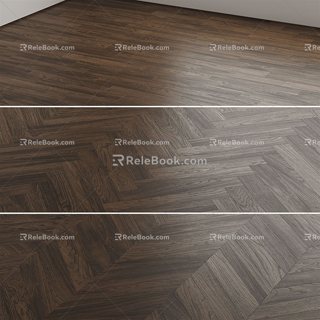 Modern Flooring Wood Flooring 3d model