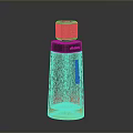Modern Amulette Daily Living Bottle With Gradient Red Yellow Light Effect 3d model