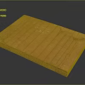 Other Wooden Household Item With Rectangle Surface And Natural Wood Grain Details
