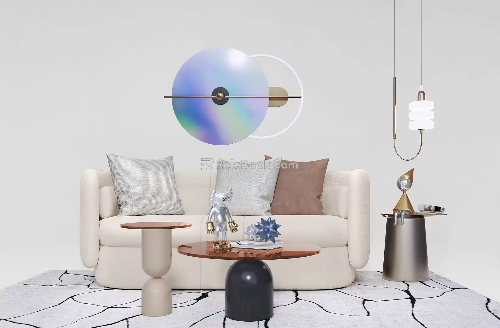 Modern Multiplayer Sofa Combination 3d model