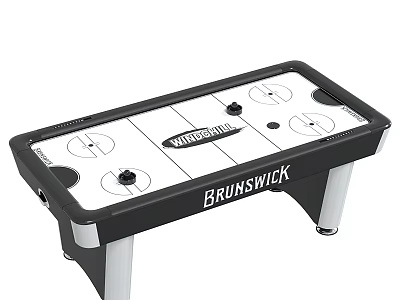 Brunswick Warrior Air Hockey Table With Black And White Design For Recreational Use 3d model