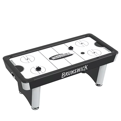 Brunswick Warrior Air Hockey Table With Black And White Design For Recreational Use 3d model