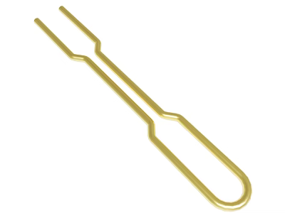 Gold Metal Tongs With Long Handles For Kitchen Cooking Utensils 3d model