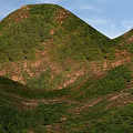 Scenic Garden Landscape With Lush Green Hills Natural Rolling Terrains And Vibrant Vegetation