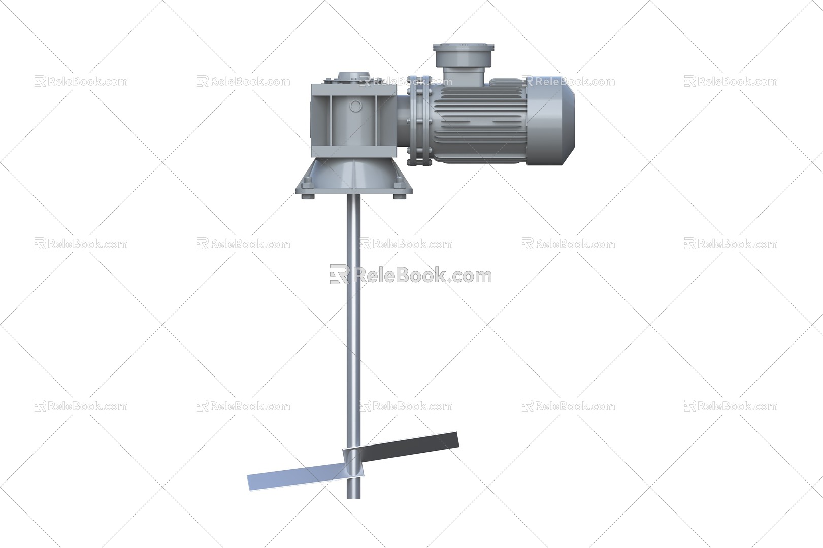 Mixer motor water treatment 3d model