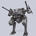 Advanced Intelligent Combat Robot With Multiple Cannons And Sturdy Mechanical Legs