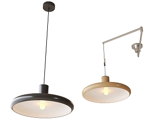 Pendant lamp, movable chandelier 3d model