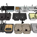 Various Types Of Kitchen Sinks Including Double Bowl Single Bowl And Drain Board Designs
