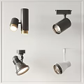 Modern Black and White Downlights and Spotlights for Home Interior Lighting