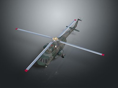 Modern Helicopter Gunship Helicopter Aircraft Gunship Combat Helicopter 3d model