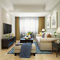 Cozy Dining Room Interior With Light Green Walls Dining Table Chairs And Decorative Paintings