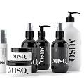 MISO Beauty Cosmetic And Perfume Collection Featuring Various Bottles Jars And Pump Containers