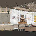 Modern Bakery High-end Dessert Bakery 3d model